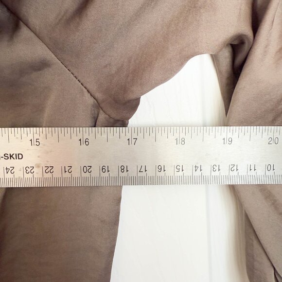 Old Navy Olive Green Drop Waist 3/4 Sleeve Silky Dress Size XSmall - Picture 7 of 8